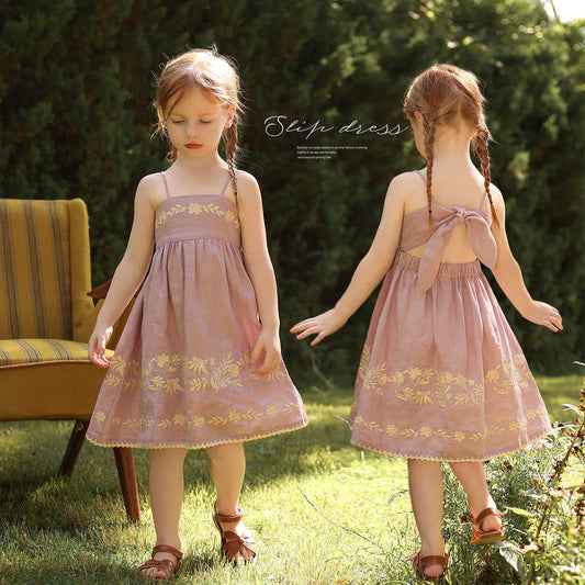 Pure Linen Dress Children's
