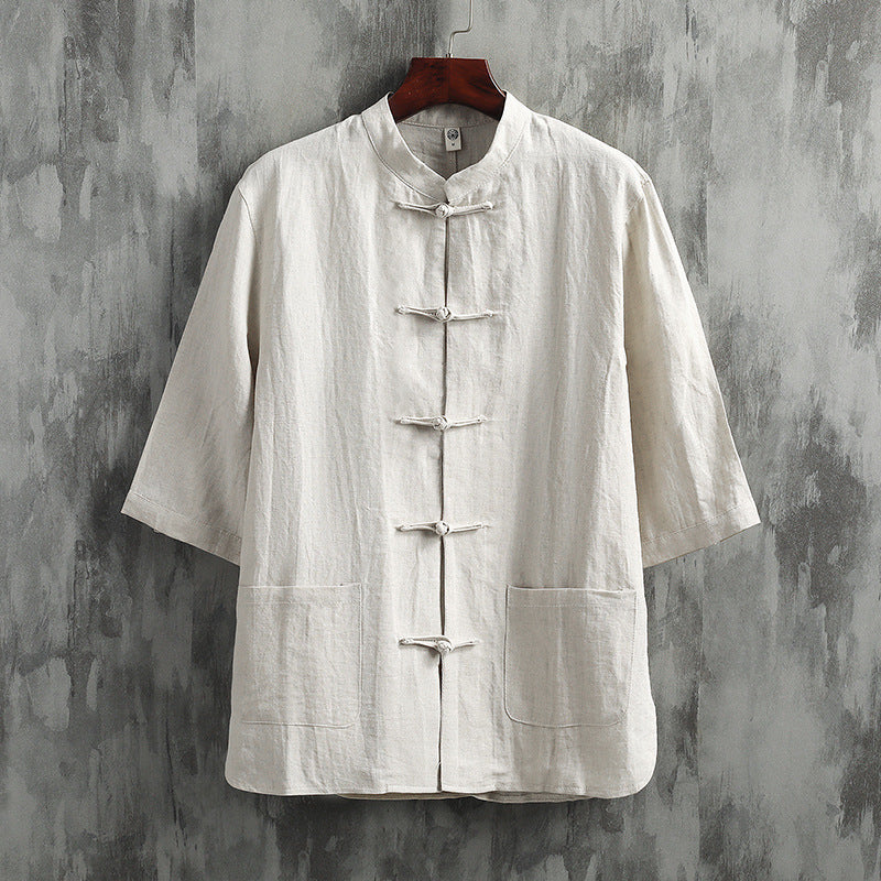 Pure Linen Shirt Men's