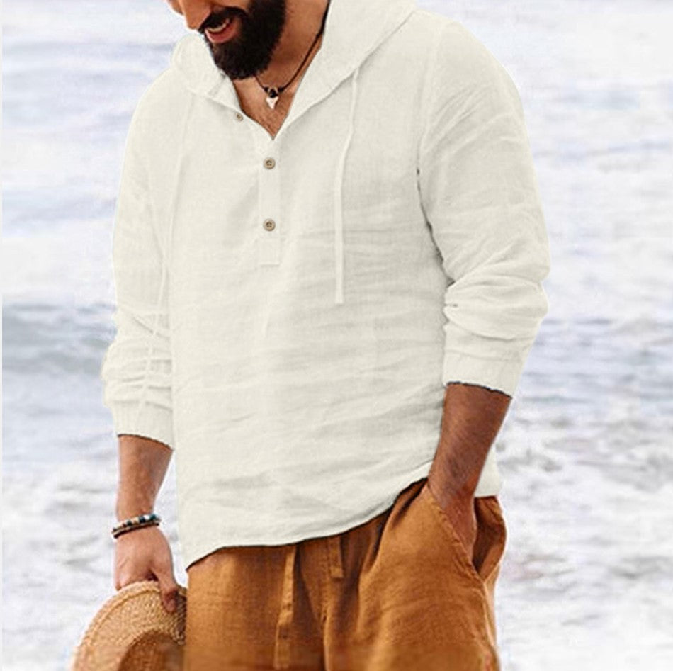 Pure Linen Shirt Men's