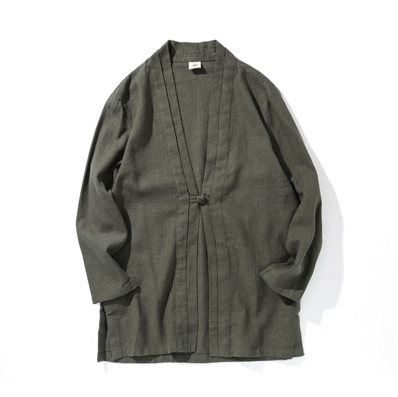 Pure Linen Men's Coat