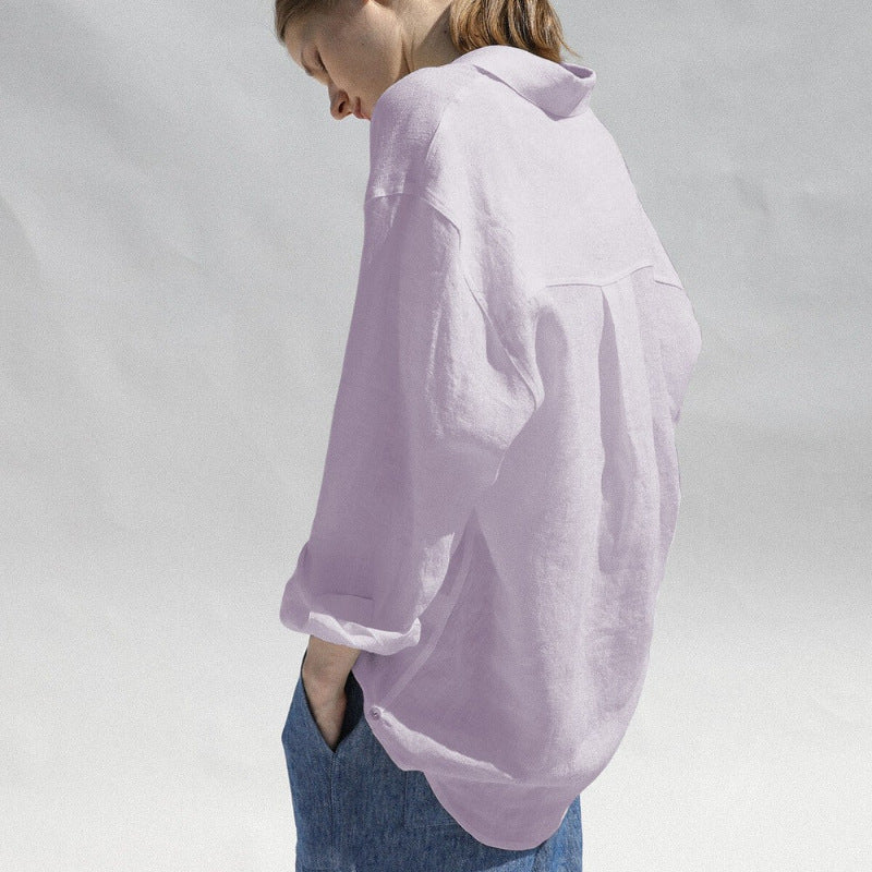 Pure Linen Shirt Women's