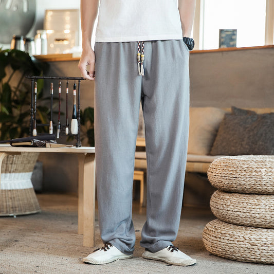 Pure Linen Pants Men's