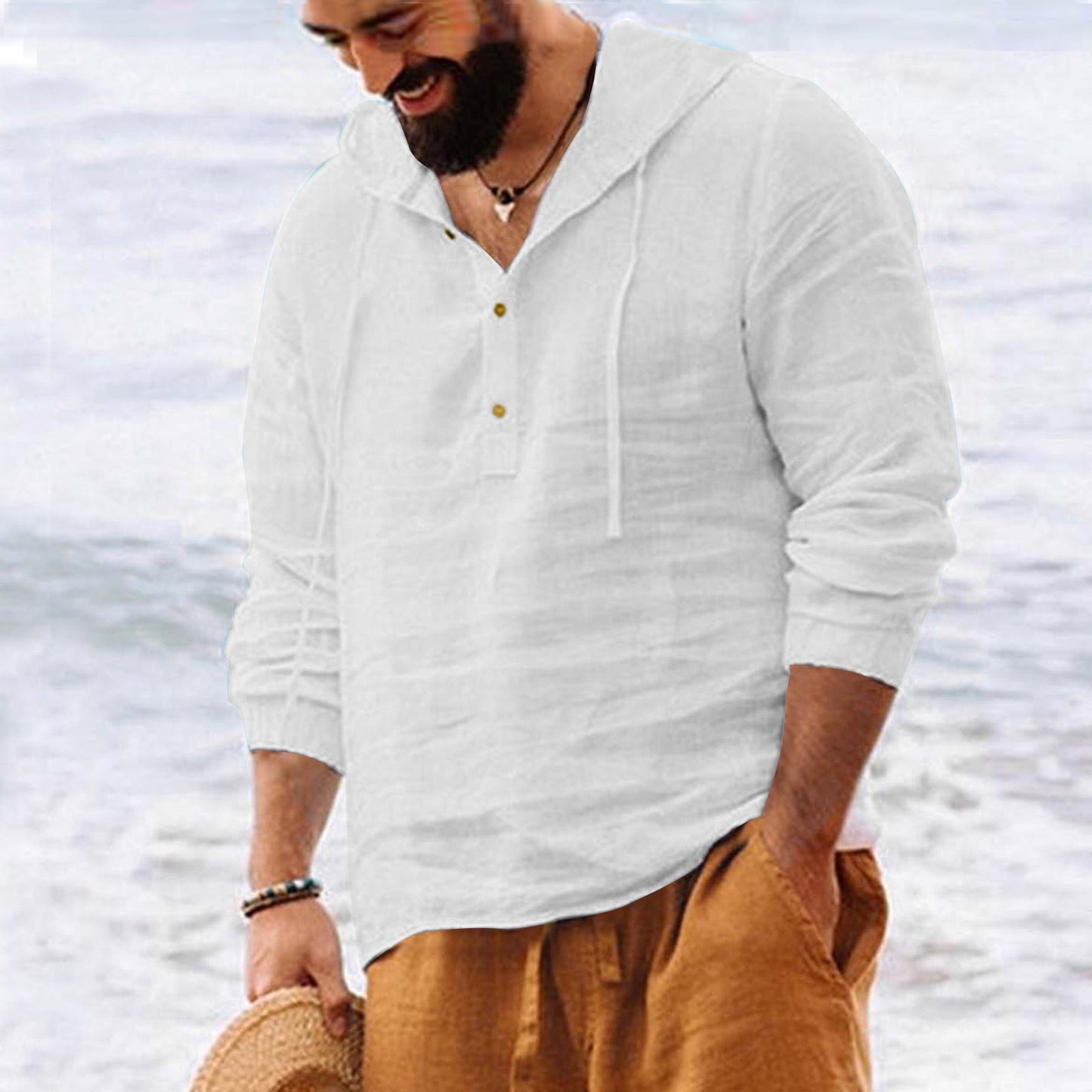 Pure Linen Shirt Men's