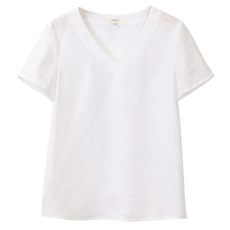 Pure Linen Shirt Women's