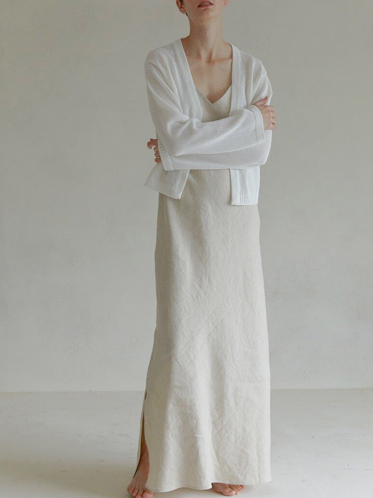 Pure Linen Sling Dress