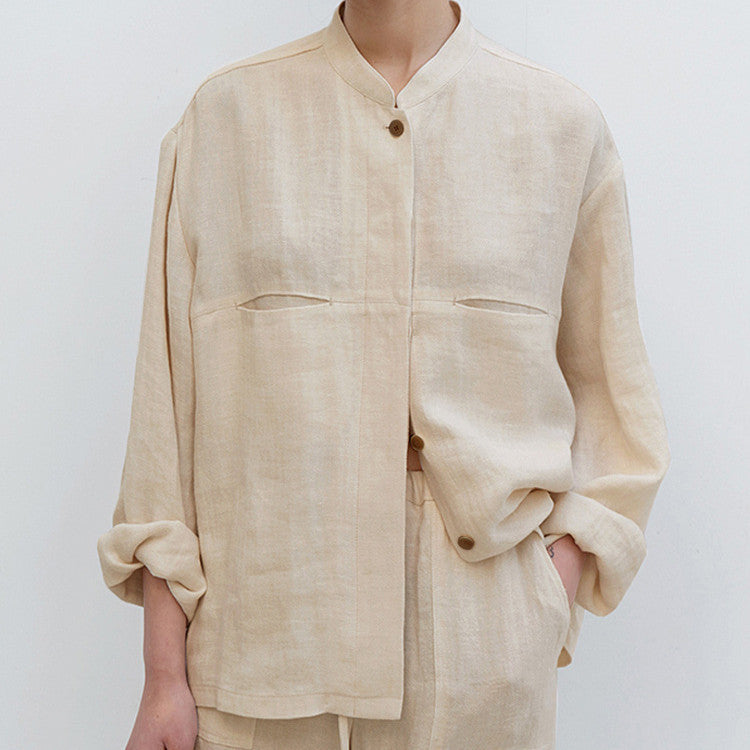 Pure Linen Shirt Women's