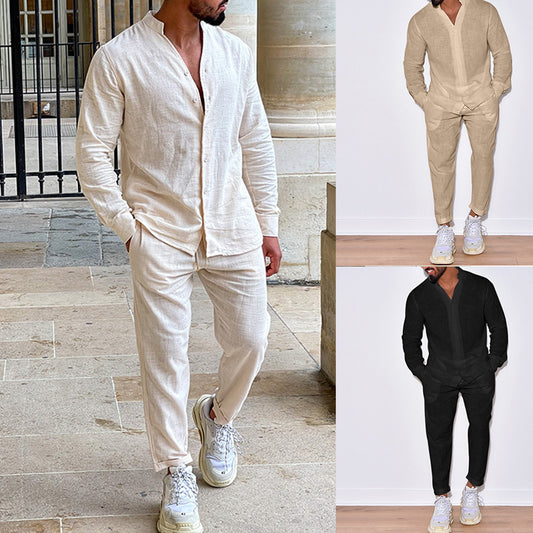 Pure Linen  Lounge Suit Men's