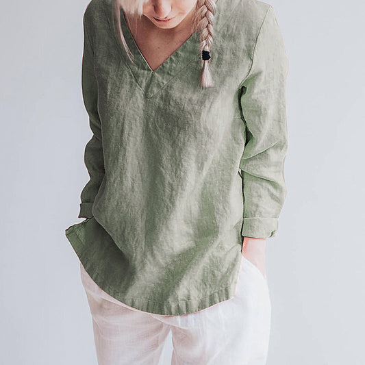 Pure Linen Shirt Women's