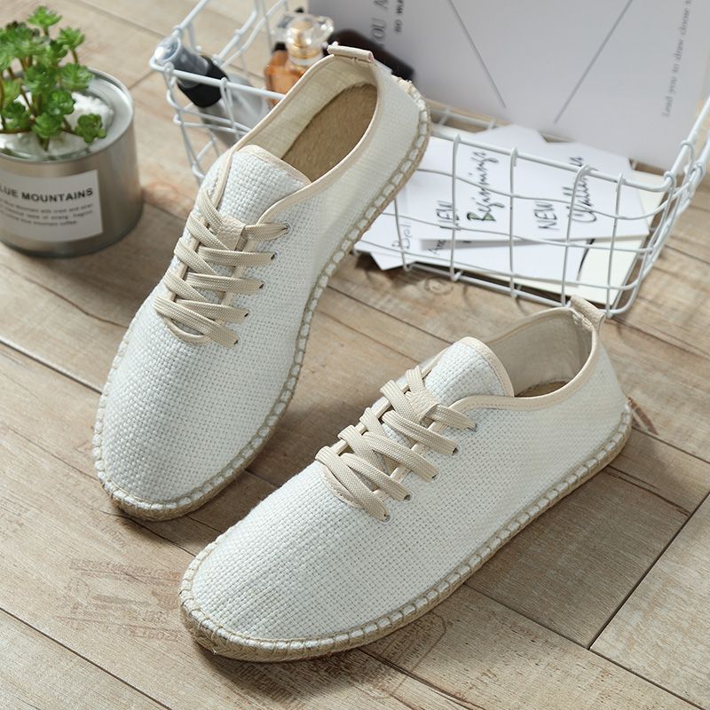 Linen canvas shoes