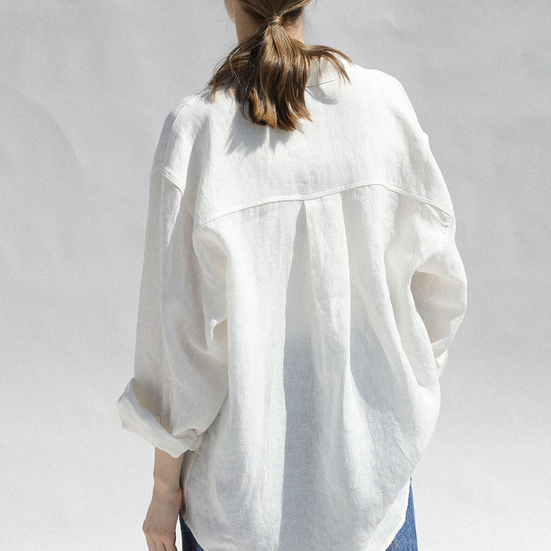 Pure Linen Shirt Women's