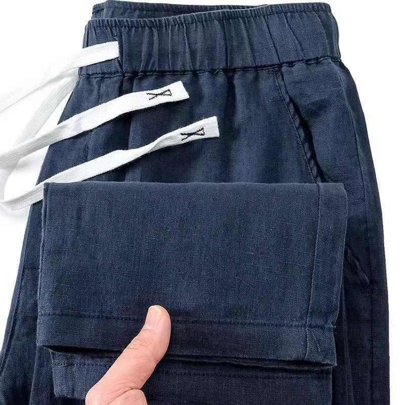 Pure Linen Pants Men's