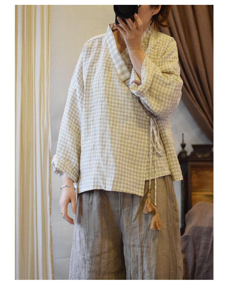Pure Linen Shirt Women's