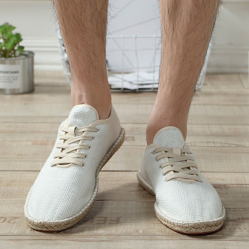 Linen canvas shoes