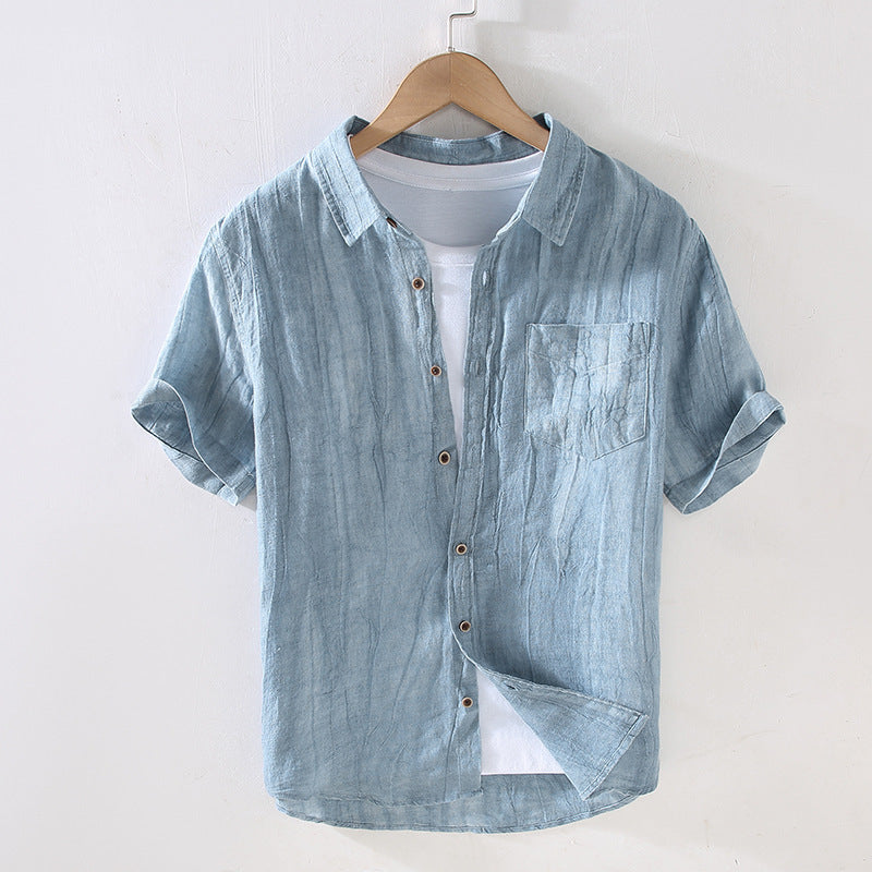 Pure Linen Shirt Men's