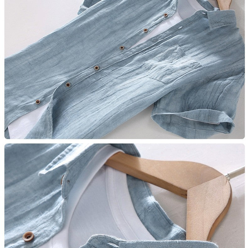 Pure Linen Shirt Men's