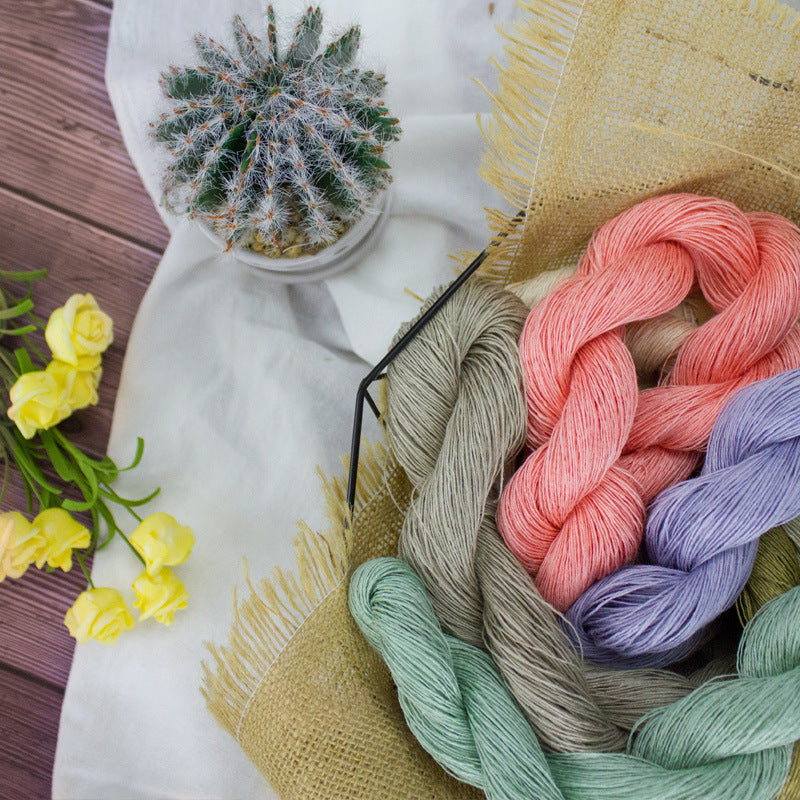 Pure Linen Yarn Crochet Hand Knitting Thread