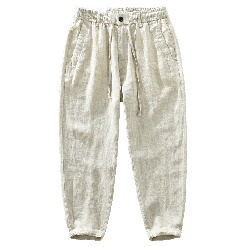 Pure Linen Casual Pants