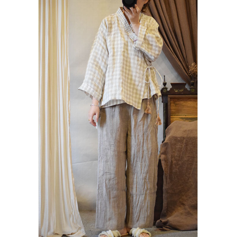 Pure Linen Shirt Women's
