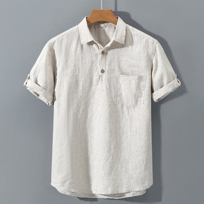 Pure Linen Shirt Mens