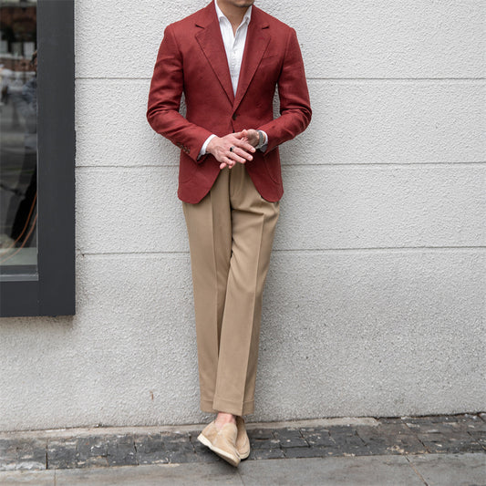 Pure Linen Suit Men's