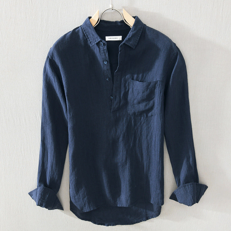 Pure Linen Shirt Mens