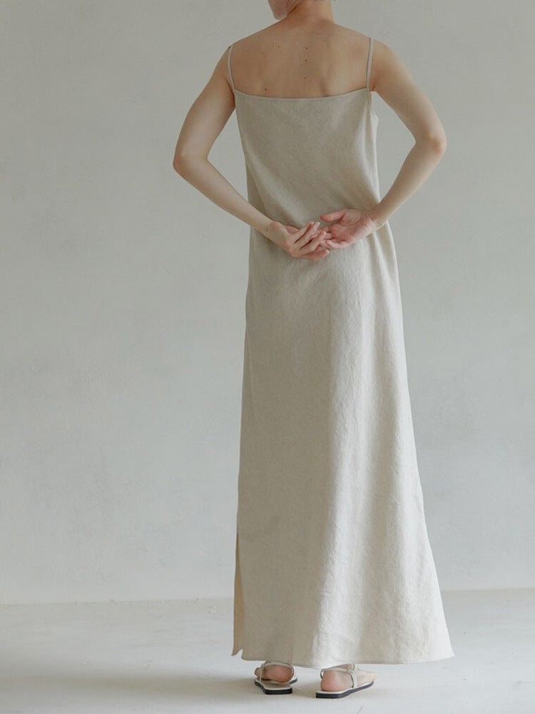 Pure Linen Sling Dress