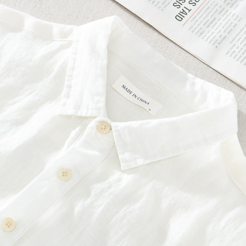Pure Linen Shirt Mens