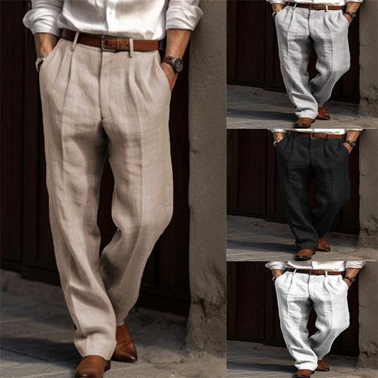 Pure Linen Trousers Men's