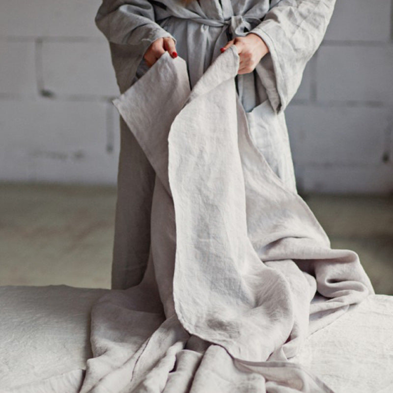Pure Linen Bed Sheet Super King