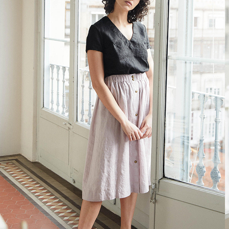 Pure Linen Shirt Women's
