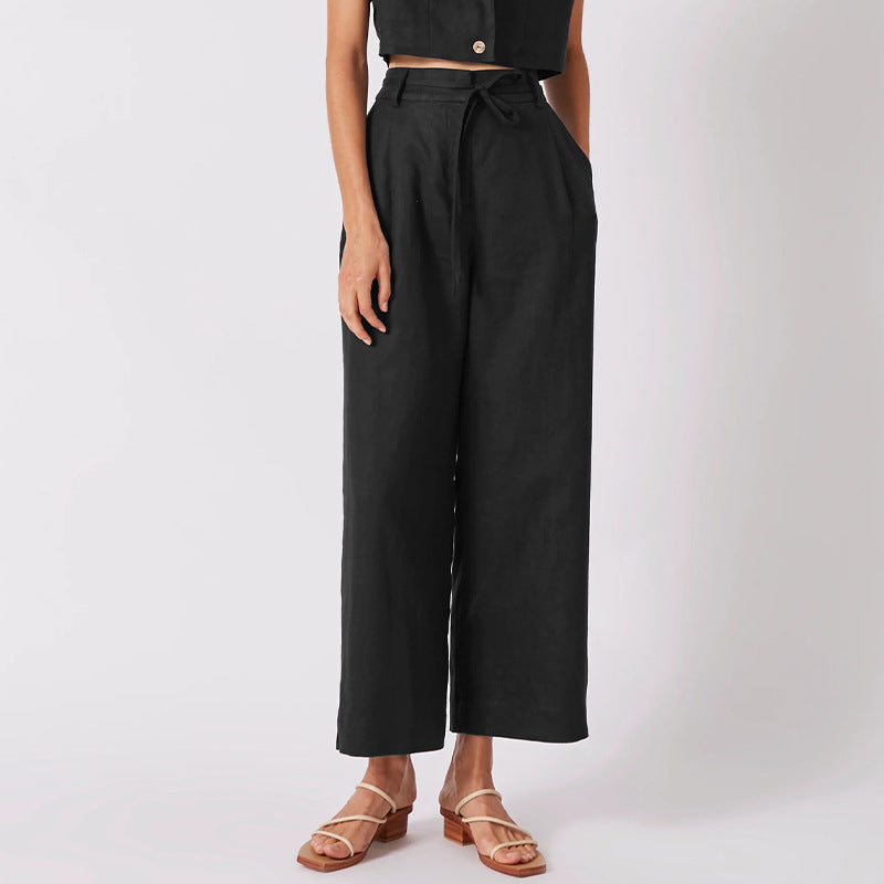 Pure Linen Pants Women
