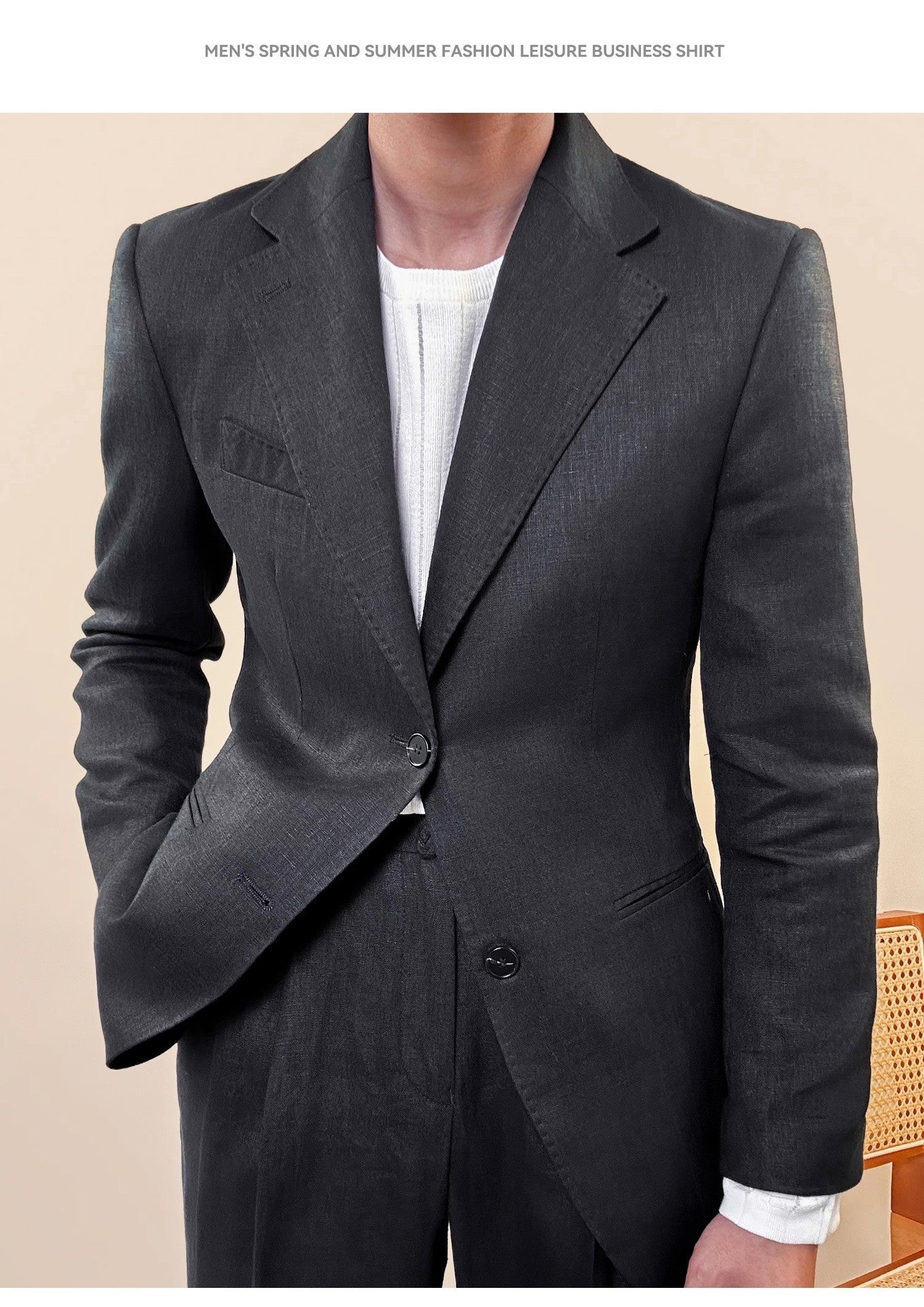 Pure Linen Men's Suit