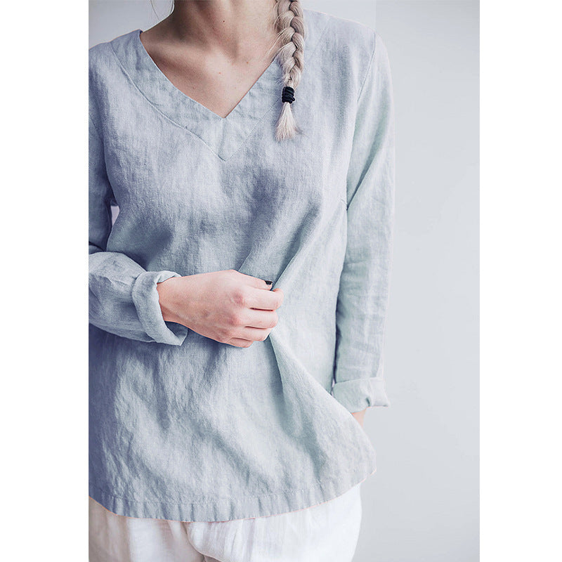 Pure Linen Shirt Women's