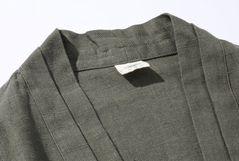 Pure Linen Men's Coat