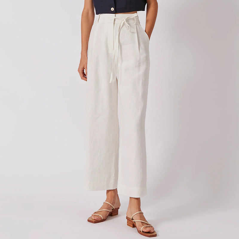 Pure Linen Pants Women