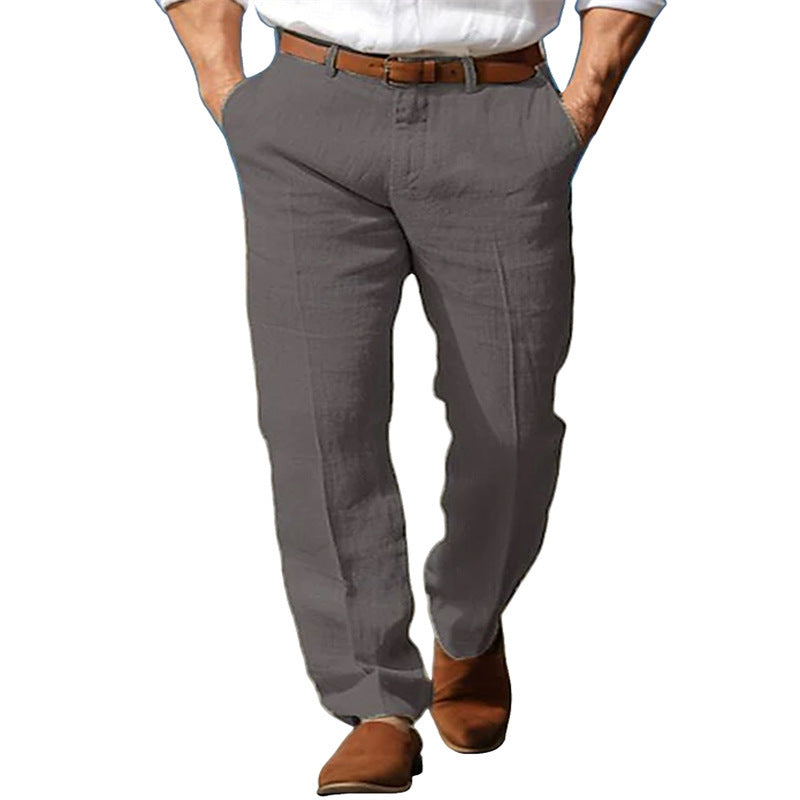 Pure Linen Men's Trousers