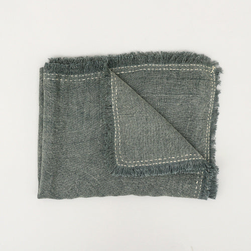 Pure Linen Stonewashed Blanket