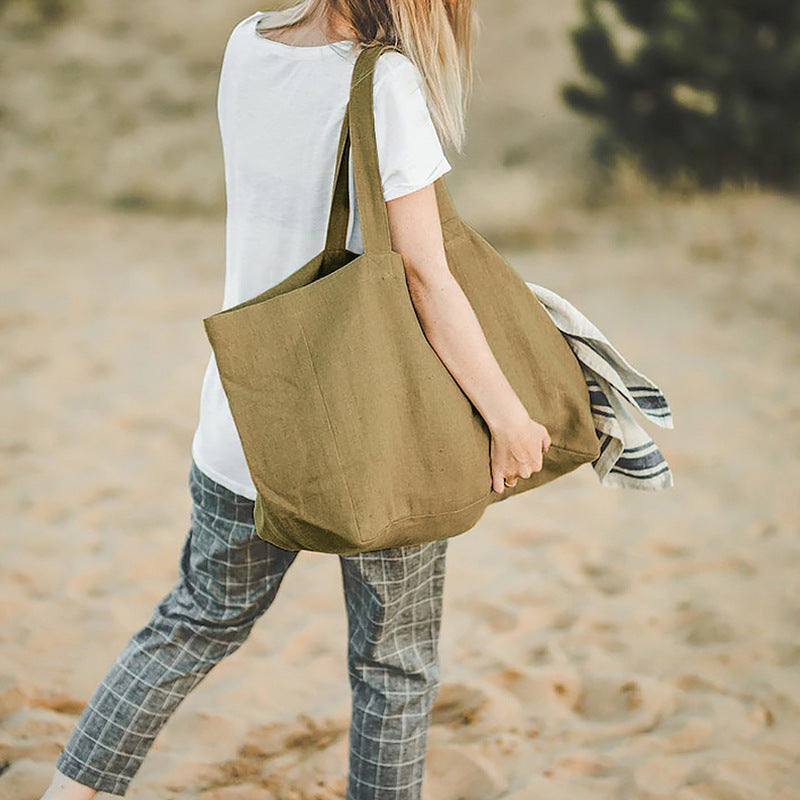 Pure Linen Beach Bag
