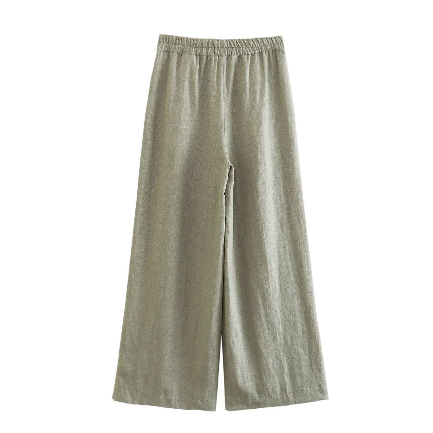 Pure Linen Suit With Belt Women's