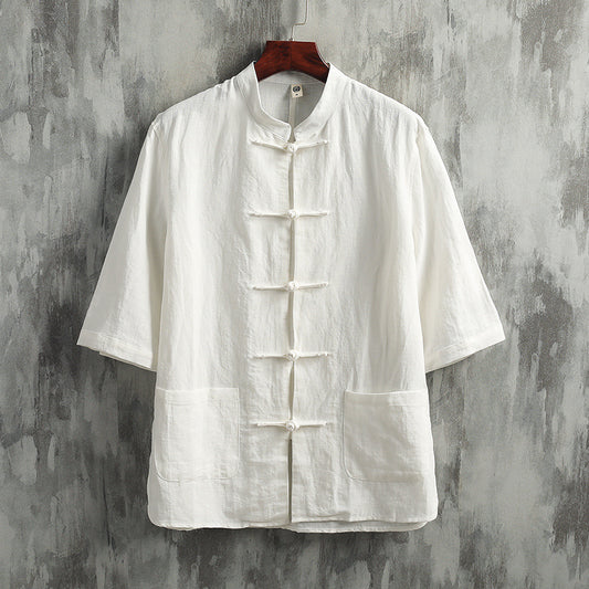 Pure Linen Shirt Men's