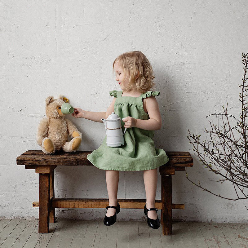 Pure  Linen Loose Sling Dress