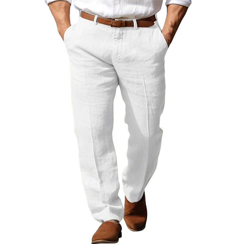 Pure Linen Men's Trousers