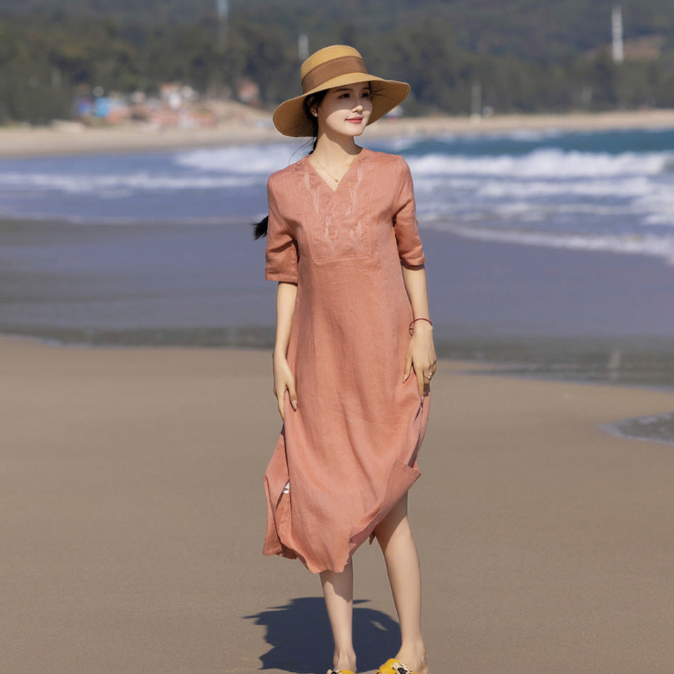 Pure Linen  Dress