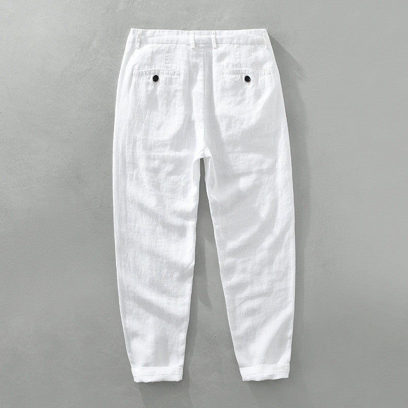 Pure Linen Pants Men's