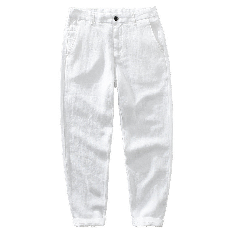 Pure Linen Pants Men's