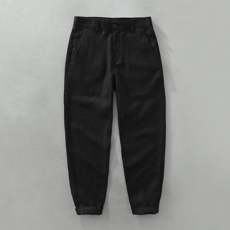 Pure Linen Pants Men's