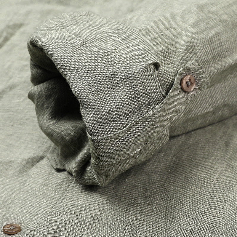Pure Linen Coat Men's