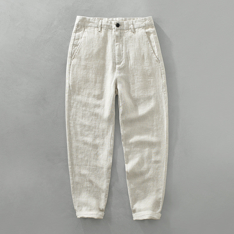 Pure Linen Pants Men's