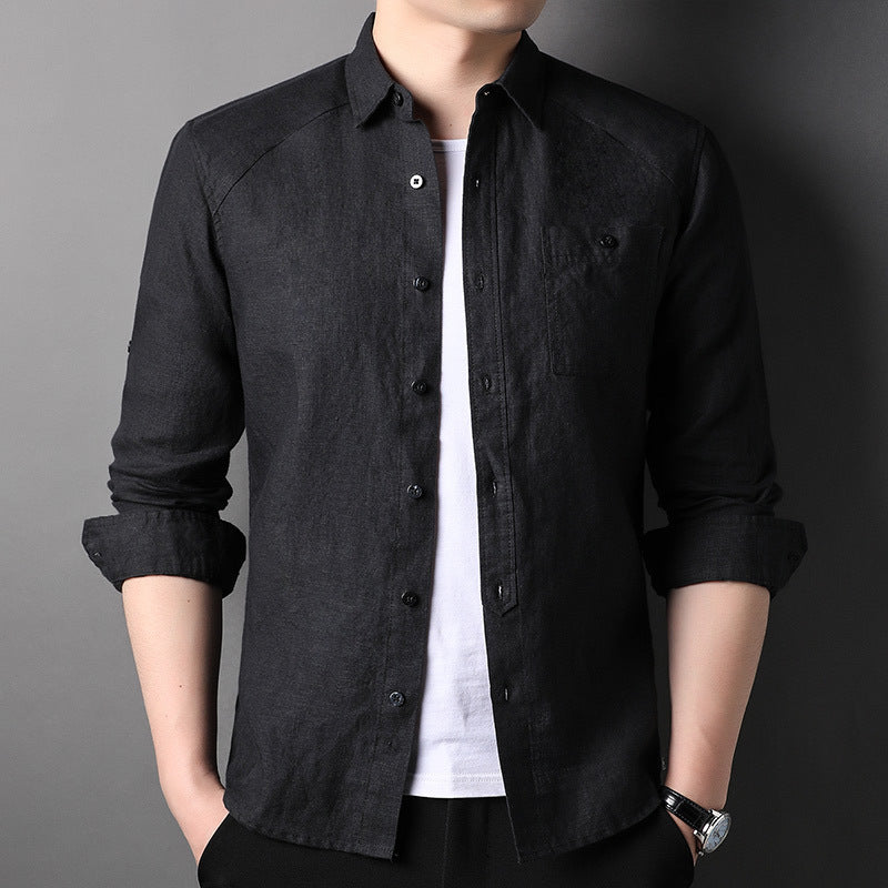 Pure Linen Coat Men's