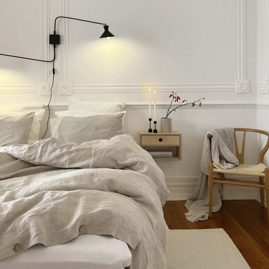 Pure Linen Bed Sheet Quilt Cover Four-piece Set